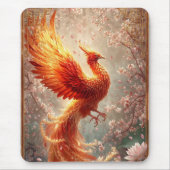 Cute Radiant Phoenix Cherry Blossom  マウスパッド (正面)