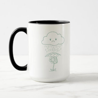 Cute Rain Cloud and Flower Coffee Mug マグカップ