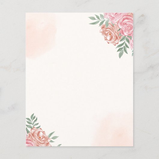 Cute Rainbow Boho Baby Shower (裏面)