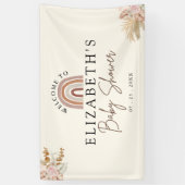 Cute Rainbow Boho Baby Shower 横断幕 (縦)