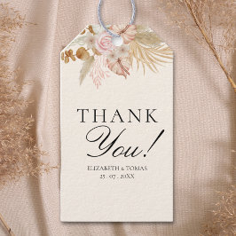 Cute Rainbow Boho Bridal Shower ギフトタグ