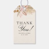 Cute Rainbow Boho Bridal Shower ギフトタグ (正面)