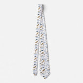 Cute Rainbow Dinosaur Pattern ネクタイ (裏面)