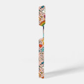 Cute Rainbow Doodle Pattern iPhoneケース (右側面)