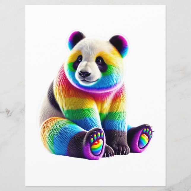 Cute Rainbow Panda (正面)