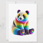 Cute Rainbow Panda カード (正面)