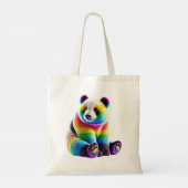 Cute Rainbow Panda トートバッグ (裏面)