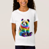 Cute Rainbow Panda Tシャツ (正面)