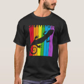 Cute Rainbow Salamander animal Tシャツ (正面)