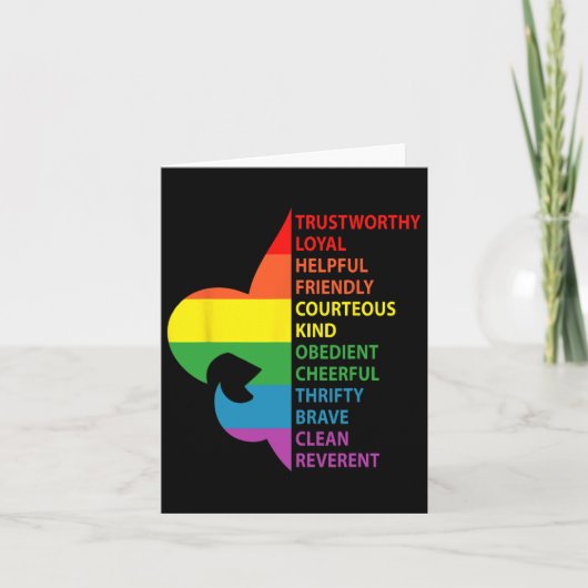 Cute Rainbow Style Scouting Law  カード (正面)