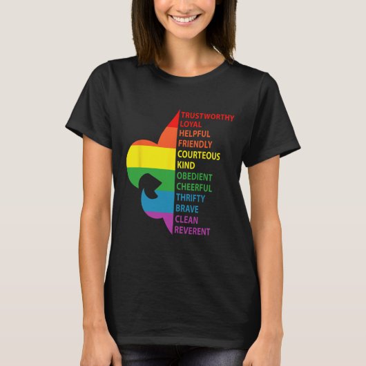 Cute Rainbow Style Scouting Law  Tシャツ (正面)