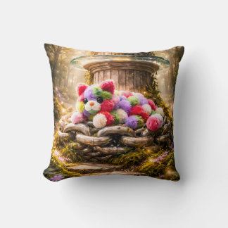 Cute Rainbow Teddy Bear Kids Pillow クッション