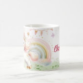  Cute Rainbow Unicorn Porcelain Mug コーヒーマグカップ (中央)