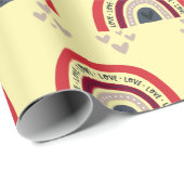 Cute Rainbow valentine's  day Mug Wrapping Paper ラッピングペーパー (ロールコーナー)