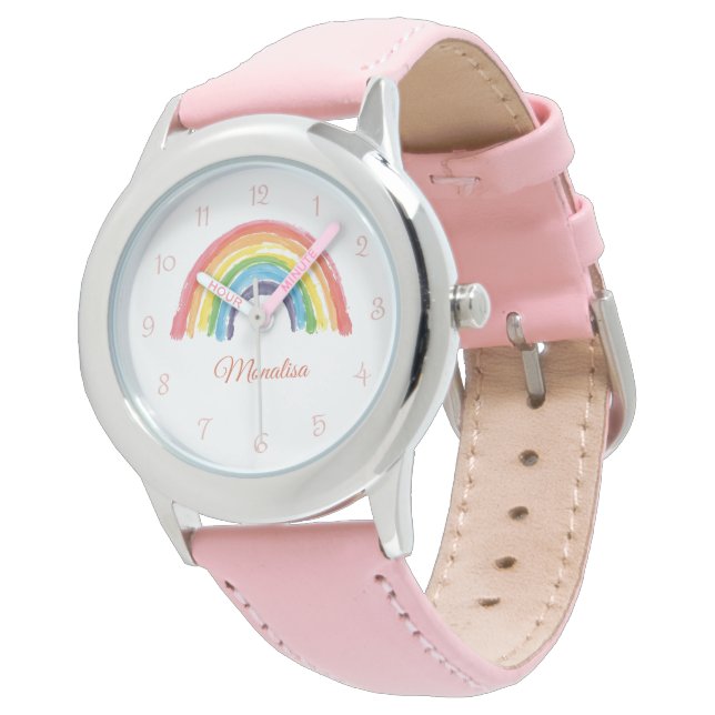 Cute Rainbow Watches for Kindergarteners 腕時計 (アングル)