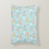 Cute Rainy Day Pattern Accent Pillow アクセントクッション (正面(垂直))