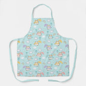 Cute Rainy Day Pattern Apron エプロン (正面)
