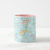 Cute Rainy Day Pattern Coffee Mug マグカップ (中央)