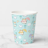 Cute Rainy Day Pattern Paper Cups 紙コップ (裏面)
