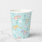 Cute Rainy Day Pattern Paper Cups 紙コップ (左)