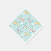 Cute Rainy Day Pattern Paper Napkins スタンダードカクテルナプキン (角)