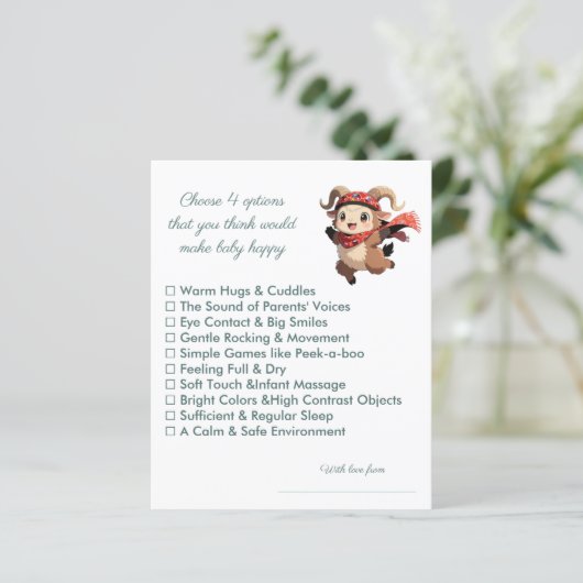 Cute Ram Baby Shower Happy Baby Game (スタンド正面)