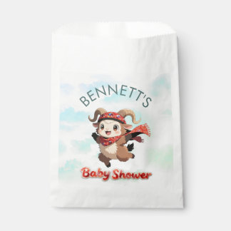 Cute Ram Winter Baby Shower Favor Bag フェイバーバッグ