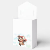 Cute Ram Winter Baby Shower Favor Box フェイバーボックス (オープン)