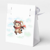 Cute Ram Winter Baby Shower Favor Box フェイバーボックス (裏面サイド)