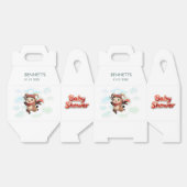 Cute Ram Winter Baby Shower Gable Box フェイバーボックス (見開き)