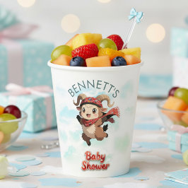 Cute Ram Winter Baby Shower Paper Cup 紙コップ