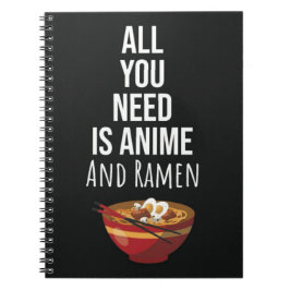 Cute Ramen Anime Gifts Otaku Food Japan Kaiwaii ノートブック