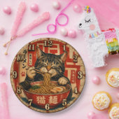 Cute Ramen Cat ペーパープレート (パーティー)