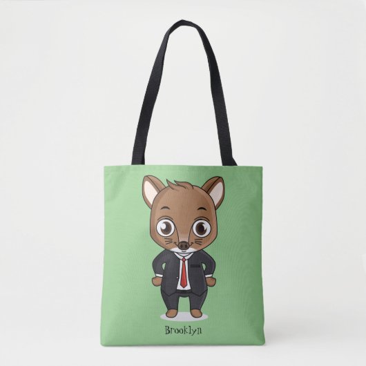Cute rat cartoon illustration トートバッグ (正面)