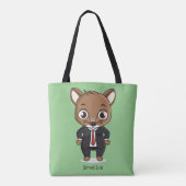 Cute rat cartoon illustration トートバッグ (裏面)