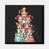 Cute Rat Terrier Le Dog Christmas Tree Xmas  マグネット (正面)