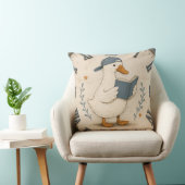 Cute Reading Duck Book Lover Whimsical Nursery  クッション (椅子)