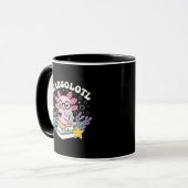 Cute Readsolotl Axolotl Reading Books Pun Coffee  マグカップ (正面左)