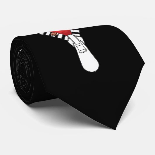 Cute red cardinal Peek ネクタイ (ロール)