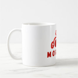 Cute Red Cherry Bow Good Morning Coffee Mug コーヒーマグカップ