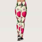 Cute red cherry pattern  レギンス (裏面)