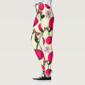Cute red cherry pattern  レギンス (左)