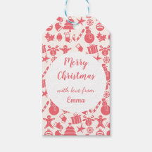 Cute Red Christmas Pattern -  Festive & Fun 