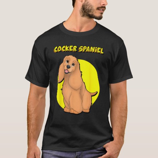 Cute Red Cocker Spaniel Tシャツ (正面)