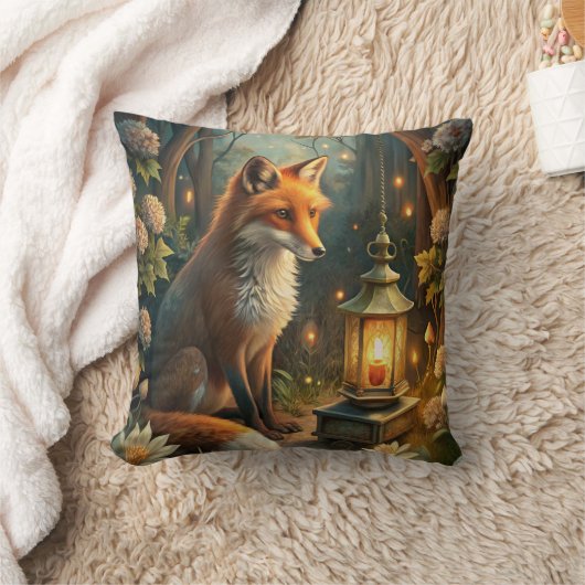 Cute Red Fox クッション (ブランケット)