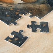 Cute Red Fox Couple Love Jigsaw Puzzle ジグソーパズル (側面)