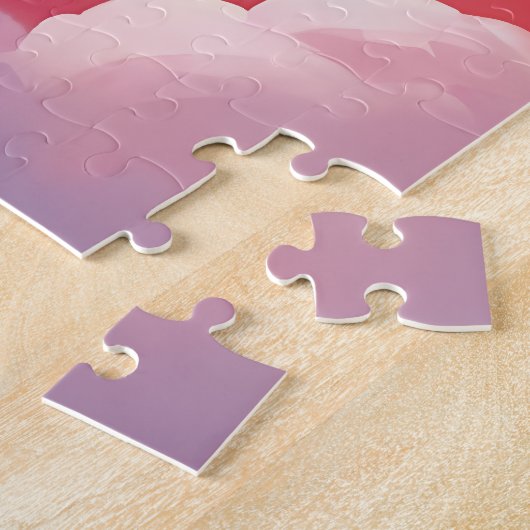 Cute red furry creature ジグソーパズル (側面)