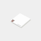 cute red glasses raccoon ポストイット (アングル)