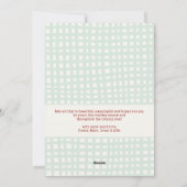 Cute Red Green Bow Pattern Merry Christmas 1 Photo シーズンカード (裏面)