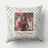 Cute Red Green Christmas Pattern クッション (裏面)